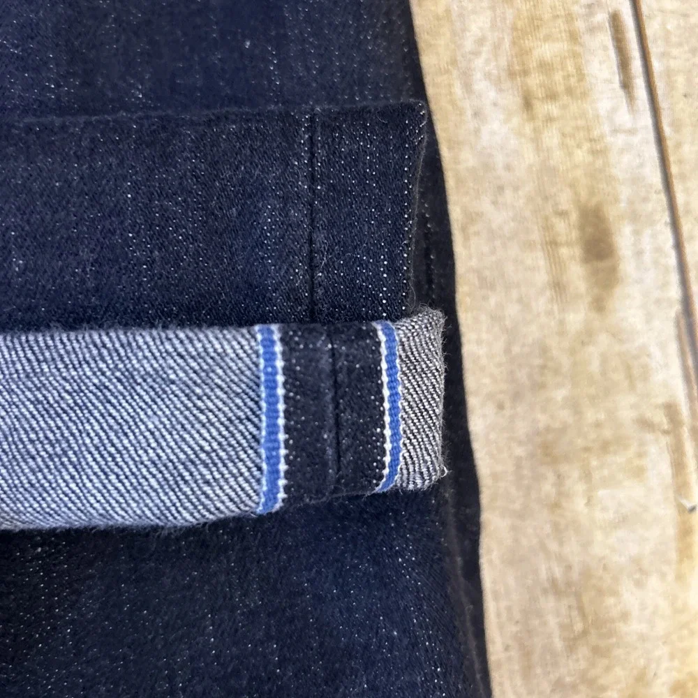 Naked Famous Max Forever Blue Stretch Selvedge Denim Jeans Size 25 (27X31)